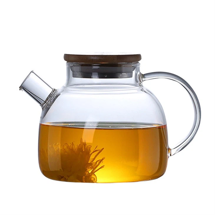 High Borosilicate Glass Pitcher With Stainless Steel Filter